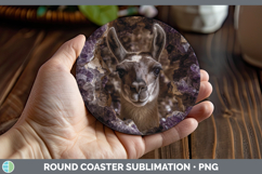 GorgeousFarm Geode Round Coaster design.