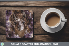 GorgeousFarm Geode Square Coaster design.