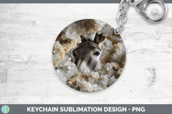 GorgeousFarm Geode Keychain design.