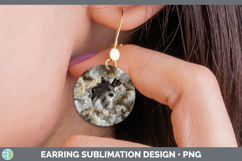 GorgeousFarm Geode Round Earrings design.