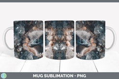 GorgeousFarm Geode Mug Wrap design.