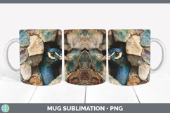 GorgeousFarm Geode Mug Wrap design.