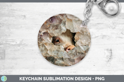 GorgeousFarm Geode Keychain design.