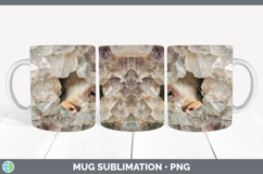 GorgeousFarm Geode Mug Wrap design.