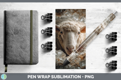 GorgeousFarm Geode Pen Wrap design.