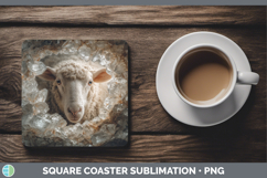 GorgeousFarm Geode Square Coaster design.