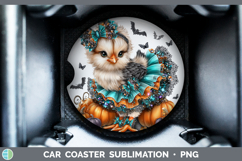 GorgeousFarm Halloween Car Coaster design.