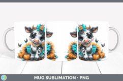 GorgeousFarm Halloween Mug Wrap design.