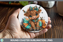 GorgeousFarm Halloween Round Coaster design.