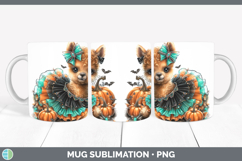GorgeousFarm Halloween Mug Wrap design.