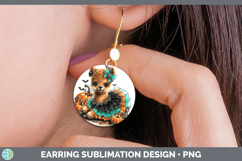 GorgeousFarm Halloween Round Earrings design.