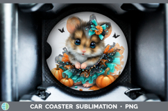 GorgeousFarm Halloween Car Coaster design.