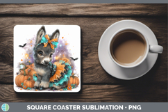 GorgeousFarm Halloween Square Coaster design.