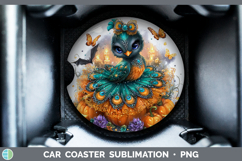 GorgeousFarm Halloween Car Coaster design.