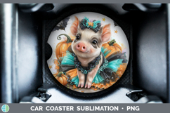 GorgeousFarm Halloween Car Coaster design.