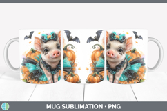 GorgeousFarm Halloween Mug Wrap design.