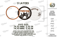 Farm Halloween Tiered Tray Decor Laser Cut. Halloween SVG Product Image 2