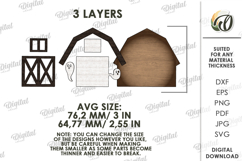 Farm Halloween Tiered Tray Decor Laser Cut. Halloween SVG Product Image 2