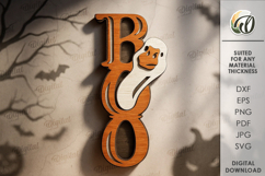 Farm Halloween Tiered Tray Decors Laser Cut. Halloween SVG Product Image 12