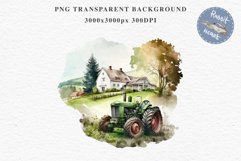 Farm House Landscape Corn Field Barn Watercolor Clipart PNG  Transparent Print for invitation t-shirt designs sublimation kids printable digital watercolor farm house png, landscape clipart, Farm life jpeg sublimation clip art