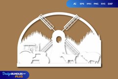 Farmhouse 3D Papercut Product Image 1