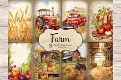 Farm Junk Journal Pages, Countryside Printable, GlamArtZhanna, Farm Truck Scrapbook Paper, Village Ephemera, Farm Animal Collage Sheet, Summer Journal Printable, Country Picture Collage, Junk Journal Kit, Farmhouse Journal Card
