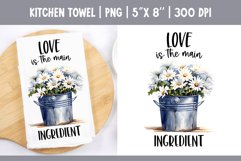 Kitchen Towel Sublimation Design Love is the Main Ingredient Product Image 1