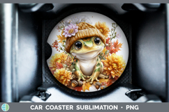 GorgeousFarm Knit Hat Car Coaster design.