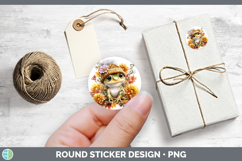 GorgeousFarm Knit Hat Stickers design.