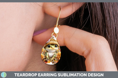 GorgeousFarm Knit Hat Teardrop Earrings design.