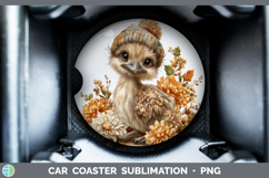 GorgeousFarm Knit Hat Car Coaster design.