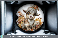 GorgeousFarm Knit Hat Car Coaster design.