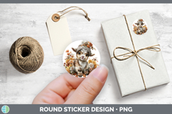 GorgeousFarm Knit Hat Stickers design.