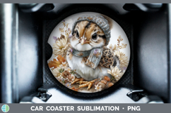 GorgeousFarm Knit Hat Car Coaster design.