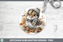 GorgeousFarm Knit Hat Keychain design.