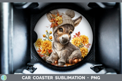 GorgeousFarm Knit Hat Car Coaster design.