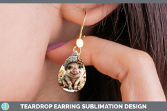 GorgeousFarm Knit Hat Teardrop Earrings design.