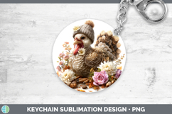 GorgeousFarm Knit Hat Keychain design.