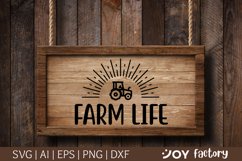 Farm life SVG cut file, farmhouse svg, farm svg, fresh farm Product Image 1