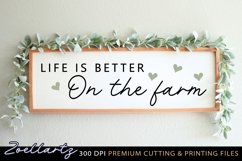 Farmhouse Sign SVG Farm Life Home Sign SVG Farmhouse Quotes Product Image 1