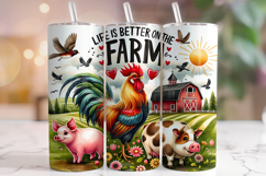 Life Is Better On The Farm Tumbler, Farm Life Tumbler Wrap Product Image 1