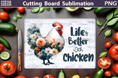 Farmhouse Cutting Board | Farm Chicken Cutting Board Product Image 1