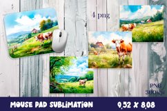 Farm cow Sublimation|animal Mouse Pad Design Product Image 1