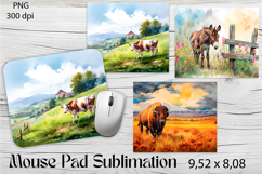 Farm cow Sublimation|animal Mouse Pad Design Product Image 1