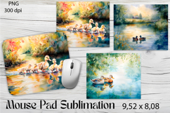 Farm ducks Sublimation|animal Mouse Pad Design Product Image 1