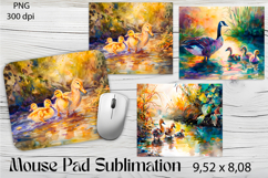 Farm ducks Sublimation|animal Mouse Pad Design Product Image 1