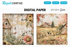 Farm Nursery Junk Journal Digital Paper Product Image 1