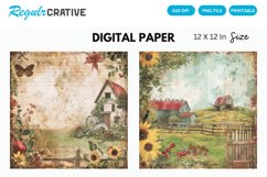 Farm Nursery Junk Journal Digital Paper Product Image 1