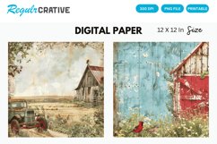 Farm Nursery Junk Journal Digital Paper Product Image 1