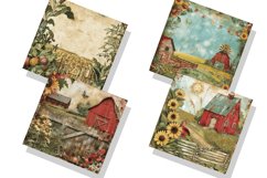 Farm Nursery Junk Journal Digital Paper Bundle Product Image 3
